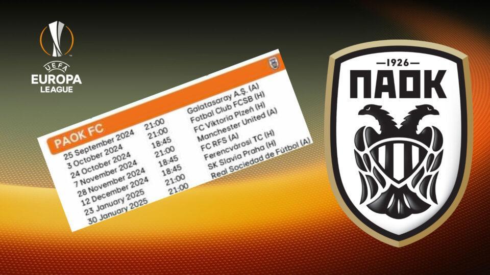 ΠΑΟΚ: «Κλείδωσαν» οι έδρες και οι ώρες των αγώνων με Βόλφσμπεργκερ